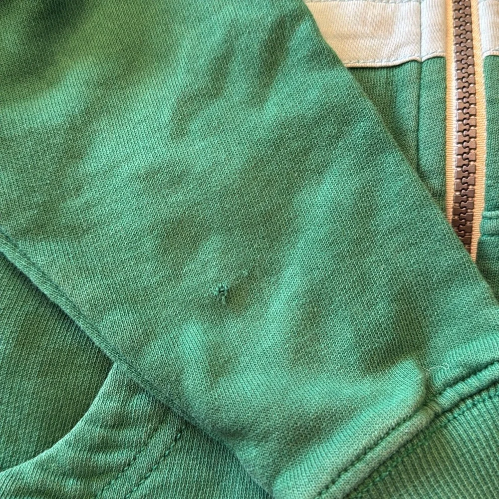 Hanna Andersson Girls Full Zip Sweatshirt with hoodie Sherpa lining Size 4